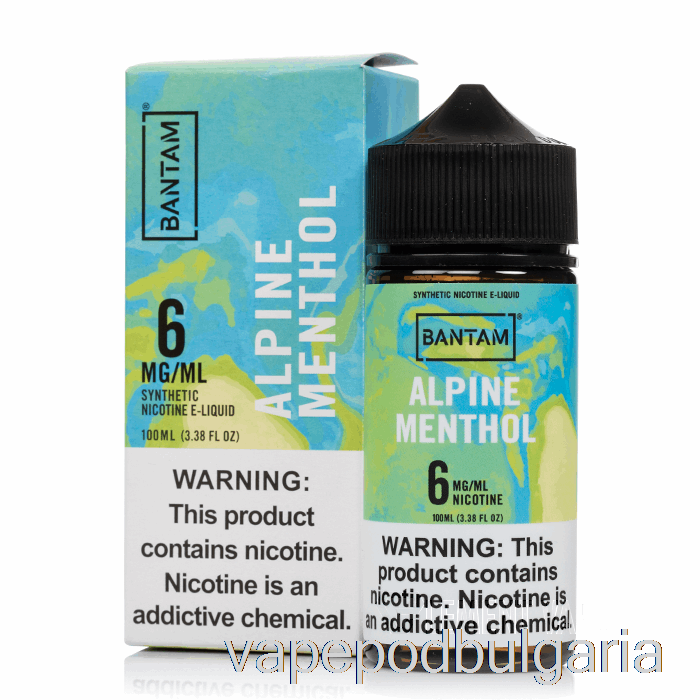 Vape Течности Alpine Menthol - Bantam Vape - 100ml 3mg